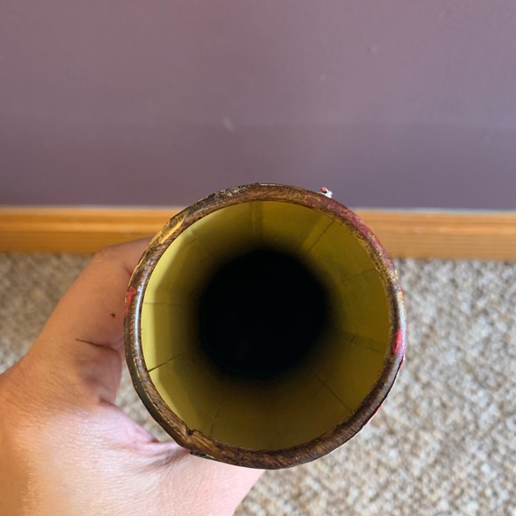 One of a kind, hand painted original large vase. - Picture 5 of 5